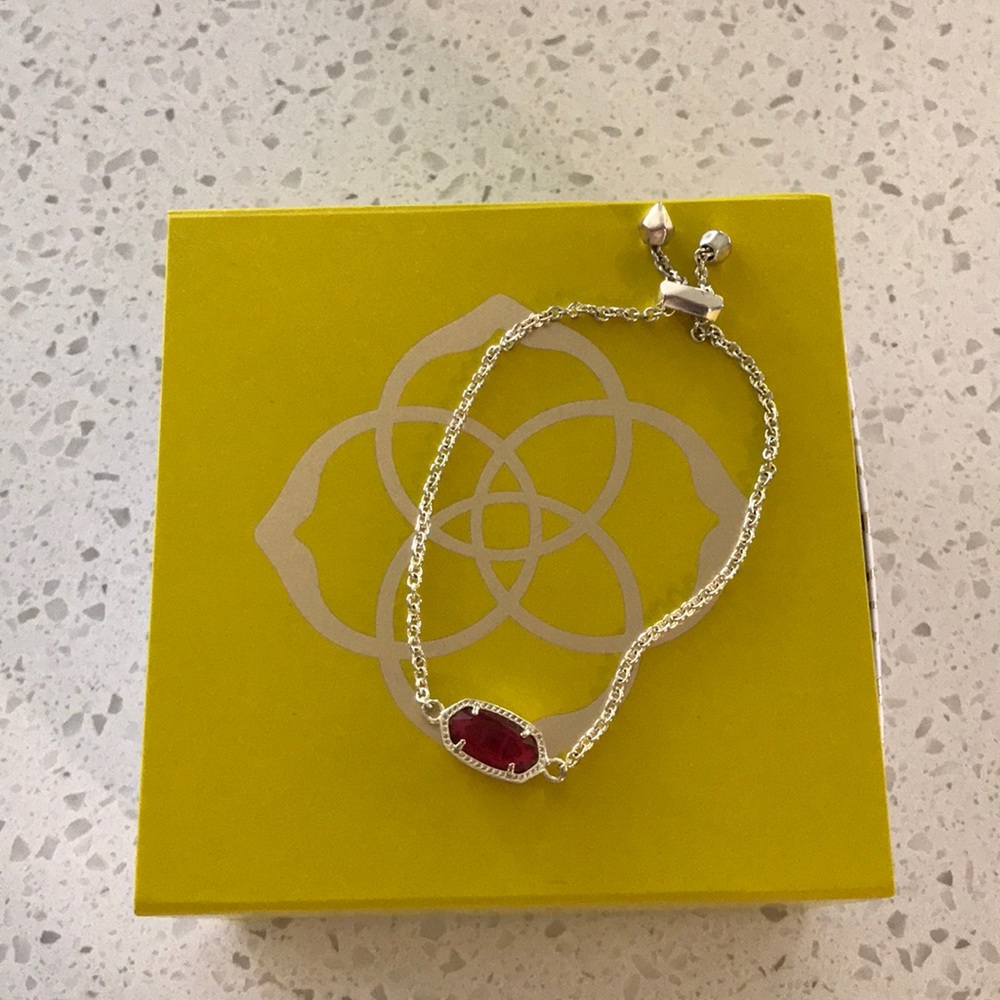 Kendra Scott gold and red bracelet